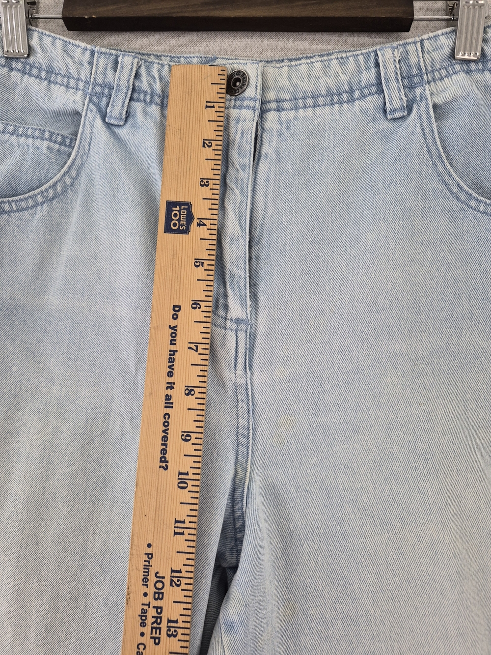 Christopher & Banks Size 12 Cropped Capri Jeans Light Wash Embroidered SKU0332 - Picture 5 of 14